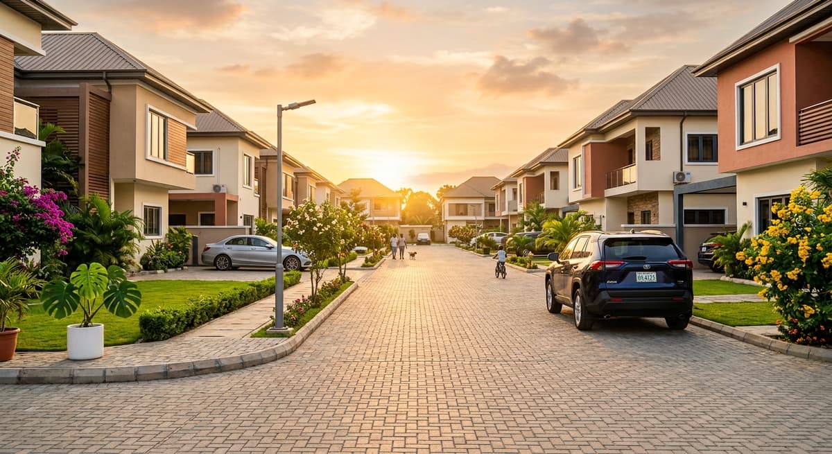 Residential streets across Nigerian cities